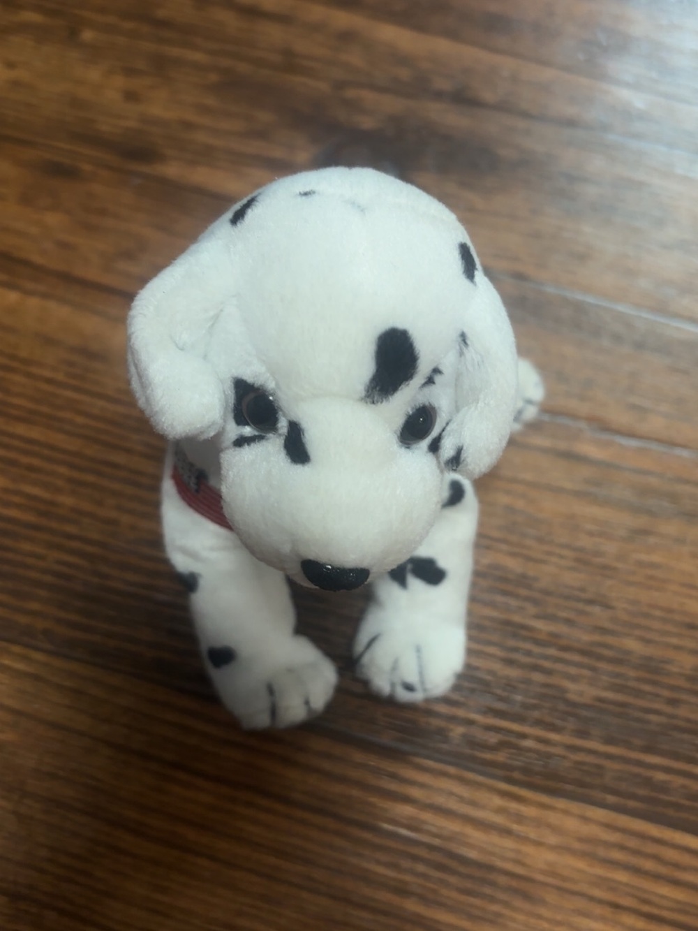 Ty White Dalmatian Puppy Plush with Black Spots